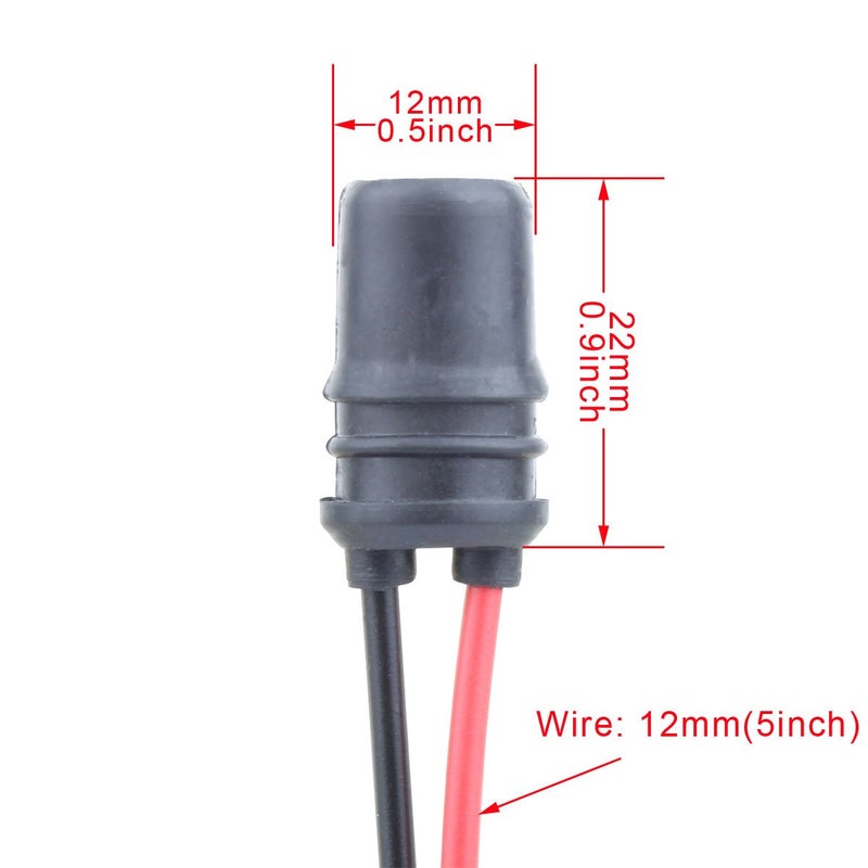 TOMALL T10 Socket Pre-wired Connector for Light Bulbs 194 Female Plug (Pack of 4) - Image 4